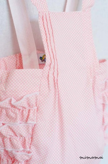 Rompers baby girls ,Polka dots pink rompers, Pink and white rompers