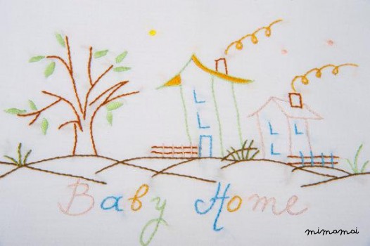 baby linen sheet pillowcase hand embroidered lace cradle stroller nursery baby home