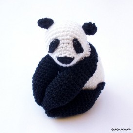 Panda amigurumi stuffed plush