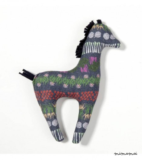 Farmer's Market Print Toy Horse