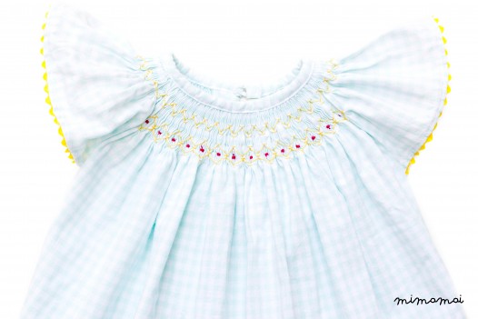 Summer Smocked Set | Mint Plaid