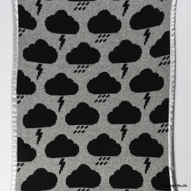 Baby Blanket, Cloud Blanket, Triangle Blanket, Monochrome Nursery, Modern Nursery, Baby Gift,