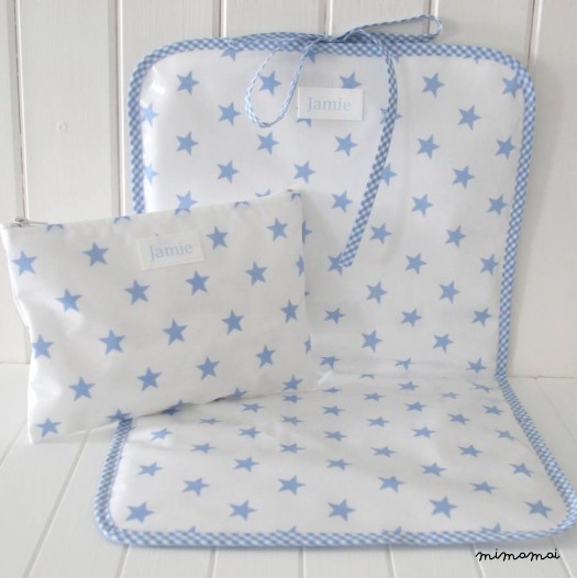 Personalised Changing Bag And Mat Gift Set