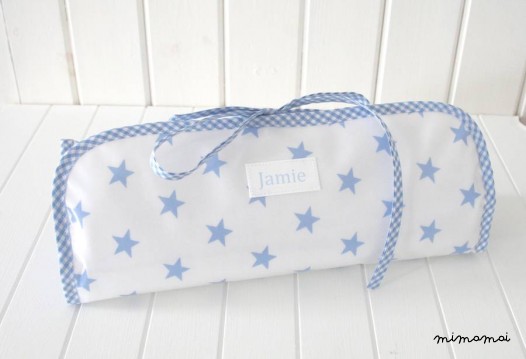 Personalised Changing Bag And Mat Gift Set
