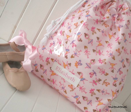 Personalised Drawstring Ballet Bag