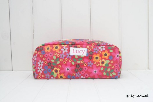 Personalised Floral Pencil Case