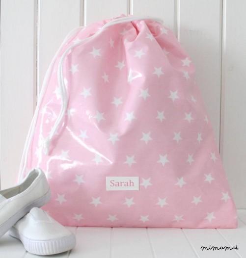 Personalised Oilcloth School Kit Bag