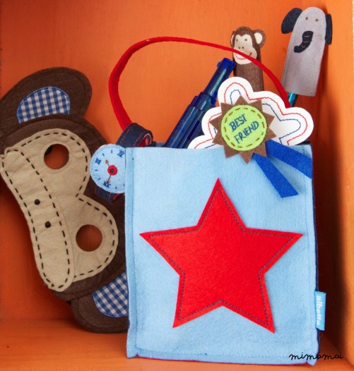 Set of 4 Star Design Party Bags