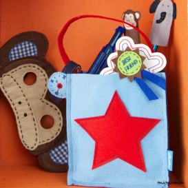 Set of 4 Star Design Party Bags