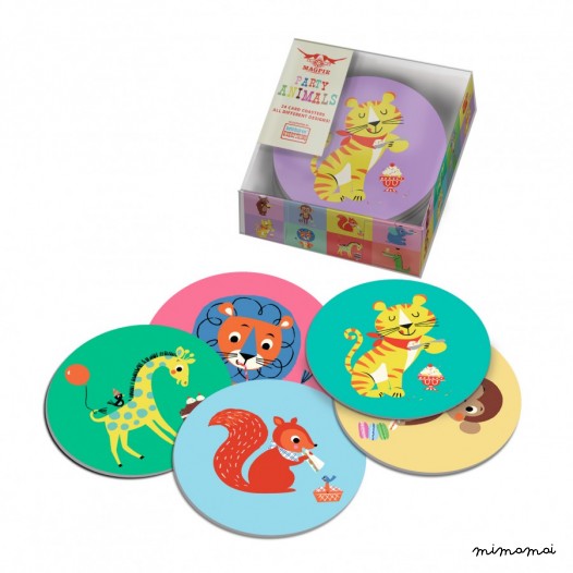 Party Animals Card Coasters