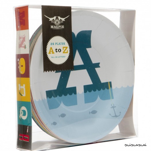 A-Z Paper Plates