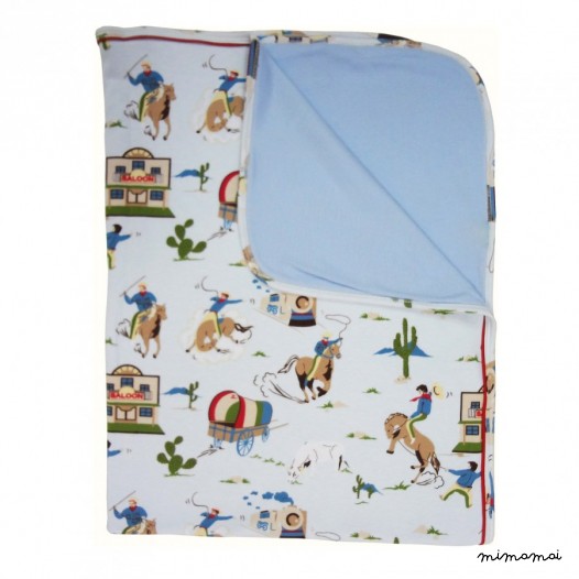 Cowboy baby blanket