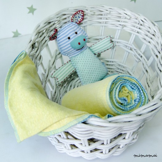 Soft yellow baby wrap