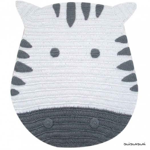Crochet Zebra Mat