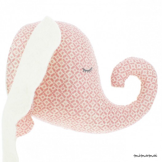 Pink sleepy Felt Elephant day