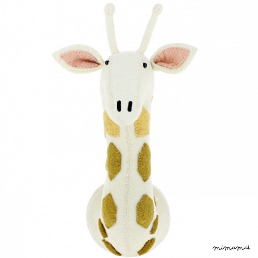 Small felt giraffe head