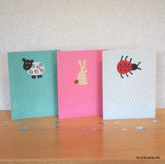 Embroidered Felt Rabbit Card