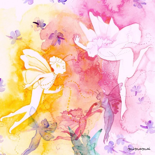 A- Sleeveless Dress: Subtle Fairies