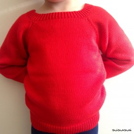 Children knitted Red Jumper