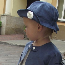 Natural cord occacional girl's hat