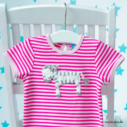Crochet Zebra Romper