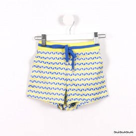 Easy-Tie Shorts yellow and blue