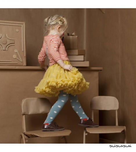 Girls Petticoat Tutu in Mustard