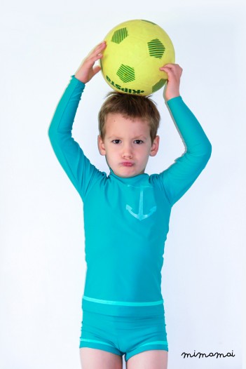 Boy rash vest PIRATE Anchor UPF50+