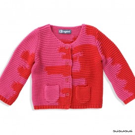 Jacket I'M A PAINTER pinkred