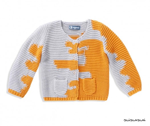 Jacket I'M A PAINTER yellowgrey