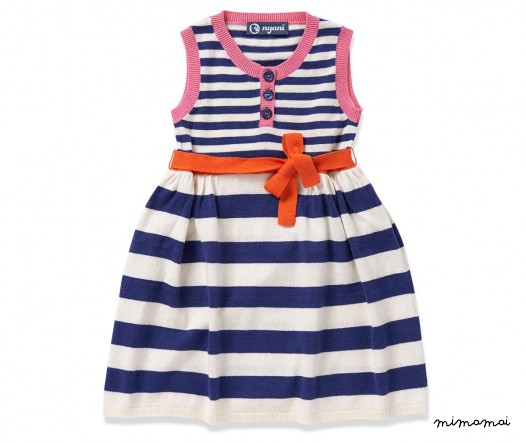 Dress SUSA STRIPES white/blue