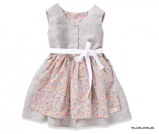 Dress MY DIRNDL linen grey