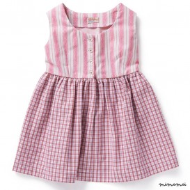 Dress MY DIRNDL check-stripes rose