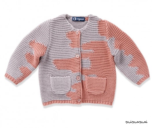 Jacket I AM A PAINTER rose/grey
