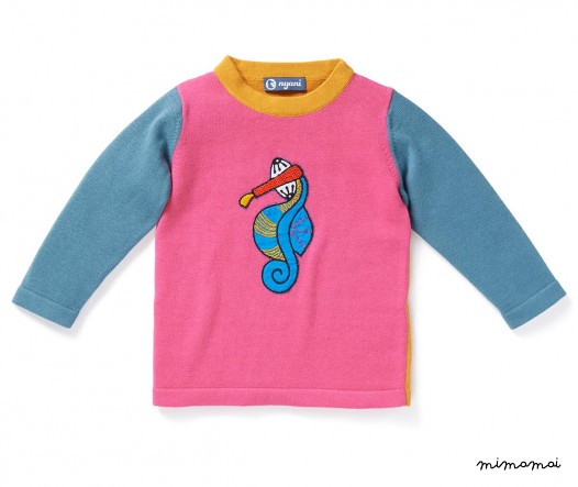 Pullover SEAHORSE bubblegum