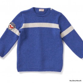 Pullover I AM A SKIER blue