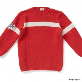Pullover I AM A SKIER red