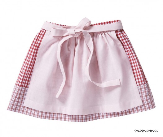 Skirt NIA apron solid rose