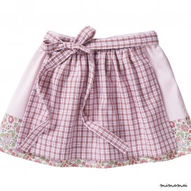 Skirt NIA apron check mauve