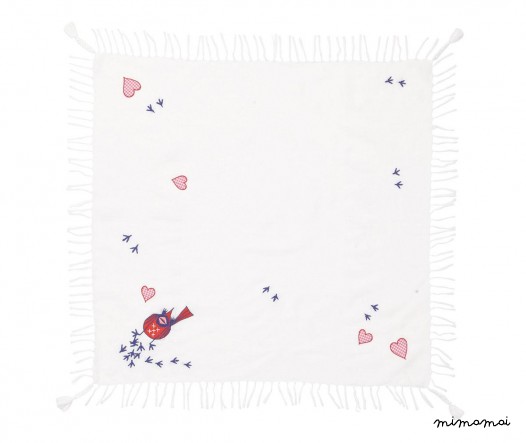 BOBBI scarf, handmade, white