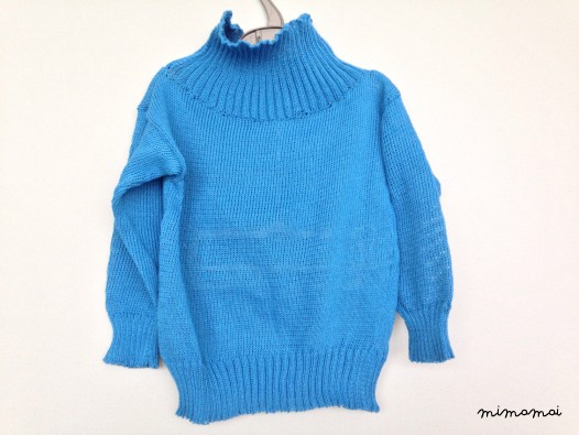 Organic Cotton Blue Baby Children Sweater