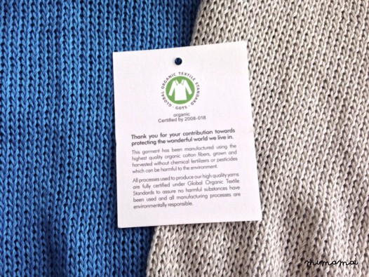 Organic Cotton Blue Baby Children Sweater