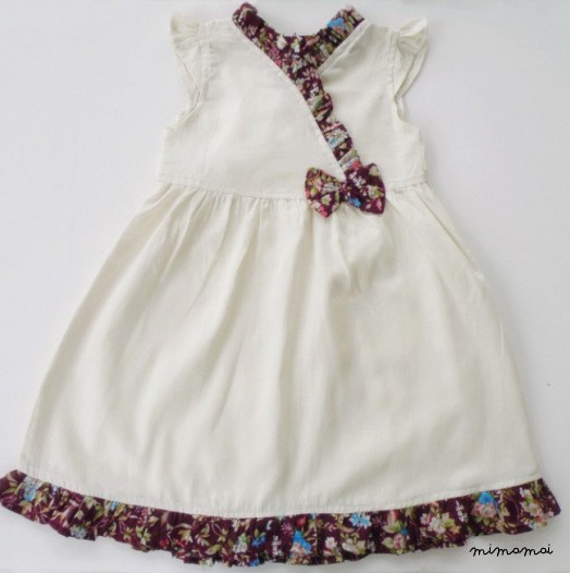 Floral plum Dress for toddler and little girls