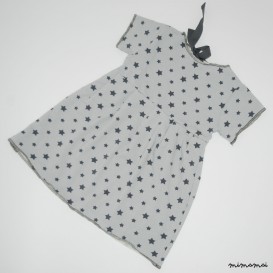 Vestito Fettuccia stelline grigie