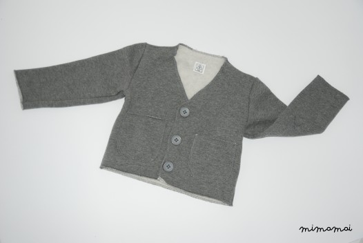 Cardigan Felpa per bimbo - Grigio