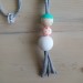 COLLANA MjMj doll, in legno naturale dipinta a mano