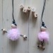 COLLANA TuTù per bambine, in legno naturale dipinta a mano