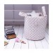 PANIER À JOUETS TEA ROSE POUDRE