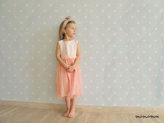 Peach Party Dress
