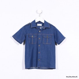 Short-sleeved Hunting Shirt denim